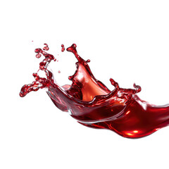 red liquid splash isolated