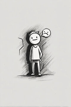 Cracks in the shadow &mdash; the silent message behind a simple smile