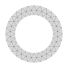 Abstract Radial Geometric Circle Pattern for Decorative Round Frame.