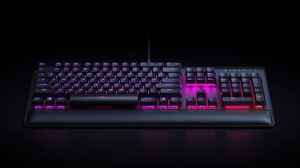Gaming keyboard with vibrant lighting
