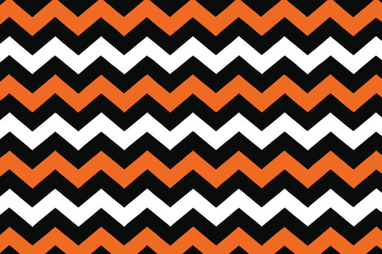 Halloween Chevron Pattern Seamless Background Texture