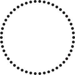 Dots in circle form. Design elements