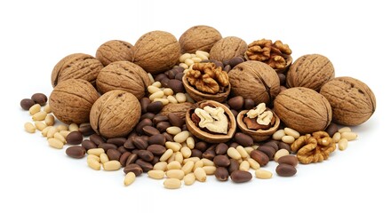Abundant Harvest: Walnuts, Pine Nuts, and Coffee Beans