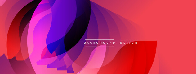 Abstract flowing shapes, vibrant colors blend. Dynamic composition creates modern visual impact. Background design element.
