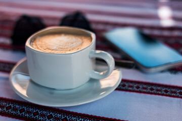 A cup of morning coffee