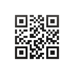 Stylish QR Code with Pink Outline on Black Background Digital Marketing Element on Transparent Background