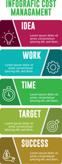 Editable Business Infographic Vector Template Featuring Steps, Icons, Layout Symbols, and Web Design Elements