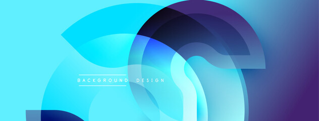 Abstract fluid shapes, blue purple gradients. Modern design elements create dynamic visual experience. Smooth transitions, layered forms.