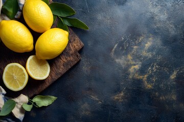 lemon with good copy space.