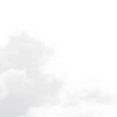 Serene White Clouds, soft billowy clouds against a pristine white backdrop, evoking a sense of tranquility and openness