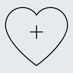 Obraz premium heart, monochrome, black and white, minimalist, simple, geometric, clean, line art. 