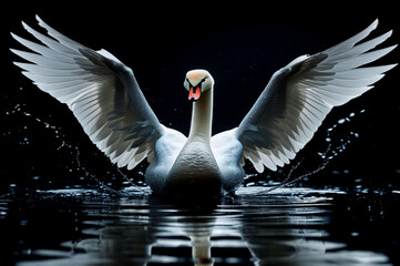 swan on the lake