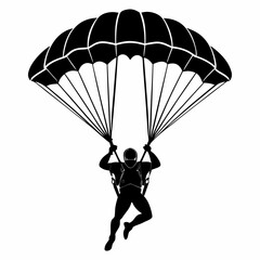 vector illustration of a parachute