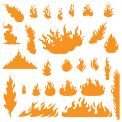 fire icons set , fire icons