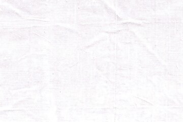 High Resolution White Linen Fabric Texture Background Subtle Wrinkles