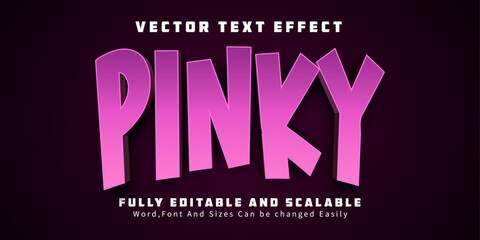 Pinky text effect