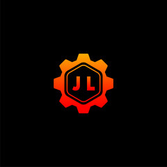 JL Initials Tech Logo Vector Art  Icons  and Graphics