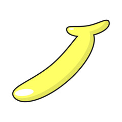 cartoon style banana illustration