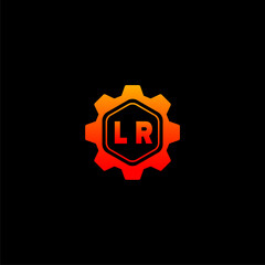 LR Initials Tech Logo Vector Art  Icons  and Graphics