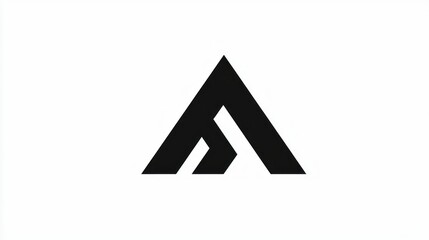 Bold, minimalist logo.  A stylized letter A formed by two overlapping triangles