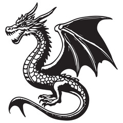 Flying dragon vector image