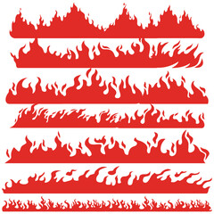 fire icons set , fire icons