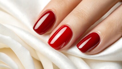 red nail polish
