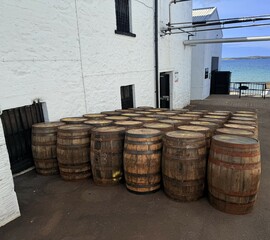 Islay whisky is a single malt produced on Scotland’s Islay island featuring strong peaty smoky flavor. Seaweed iodine salty notes create a complex robust taste popular with enthusiasts.