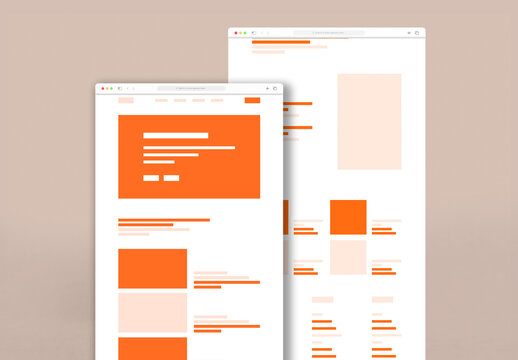 Travel Wireframe Design Template for Website and App Layout
