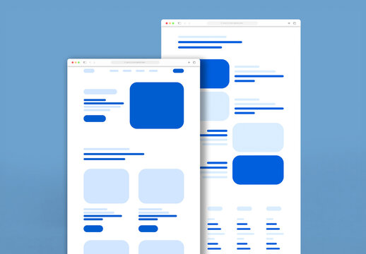 Travel Wireframe Design Template for Website and Mobile App Layouts