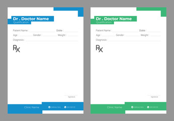  Doctor prescription pad template design  ©  graphicdeck