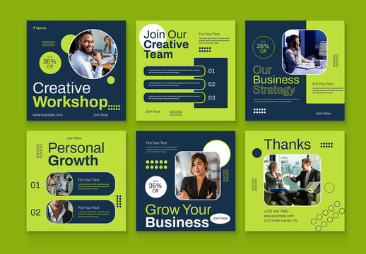 Creative Workshop Social Media Post Template