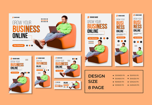 Digital Marketing Agency Web Banner Design Layout