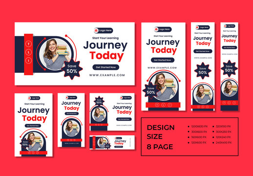 Education Web Banner Set Template