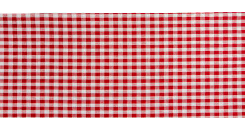 Placemat, Scotch pattern, red-white on transparent background, top view