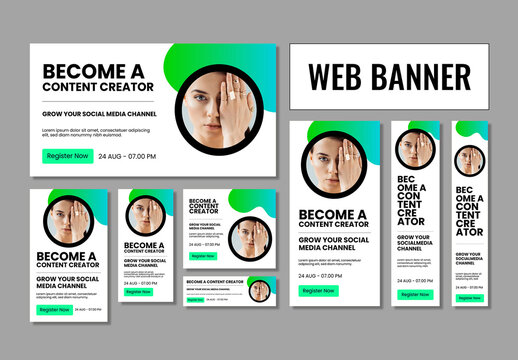 Modern Webinar Ad Banner Templates