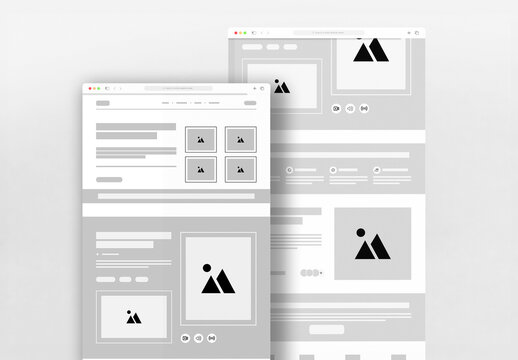 Responsive Web Design Wireframe for Ecommerce