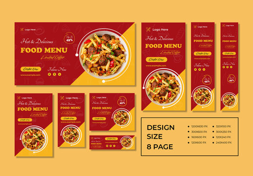 Restaurant Food Web Banner Design