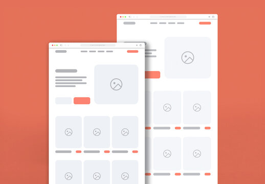 Travel Landing Page Wireframe Template for Website UI UX Design and Prototyping