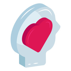 Perfect design icon of mental health