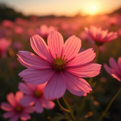 pink cosmos flower