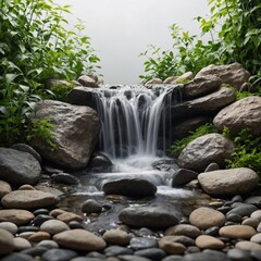 small waterfall in the forest