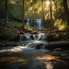 waterfall in the woods