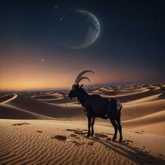 goat in the desert