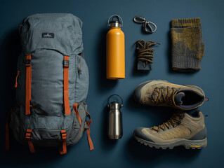Outdoor Adventure Essentials: Organized Backpack with Hiking Gear, Travel Supplies & Expedition Accessories