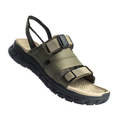 Durable Waterresistant Sandals with a Technical Design Isolated on Transparent Background