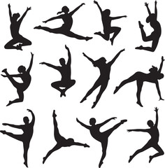 Dance Silhouette SVG Bundle &ndash; Ballet, Hip Hop, Jazz | Vector Cut Files for Cricut & Sublimation

Dancer Silhouettes Clipart &ndash; PNG SVG Vector Files | Female & Male Poses for T-Shirts & Posters

Ballet 
