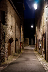 Fototapeta premium Saint-Malo - Rue de nuit