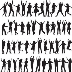 Fototapeta premium Dance Silhouette SVG Bundle – Ballet, Hip Hop, Jazz | Vector Cut Files for Cricut & SublimationDancer Silhouettes Clipart – PNG SVG Vector Files | Female & Male Poses for T-Shirts & PostersBallet 