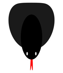 illustration of king cobra coconut top view